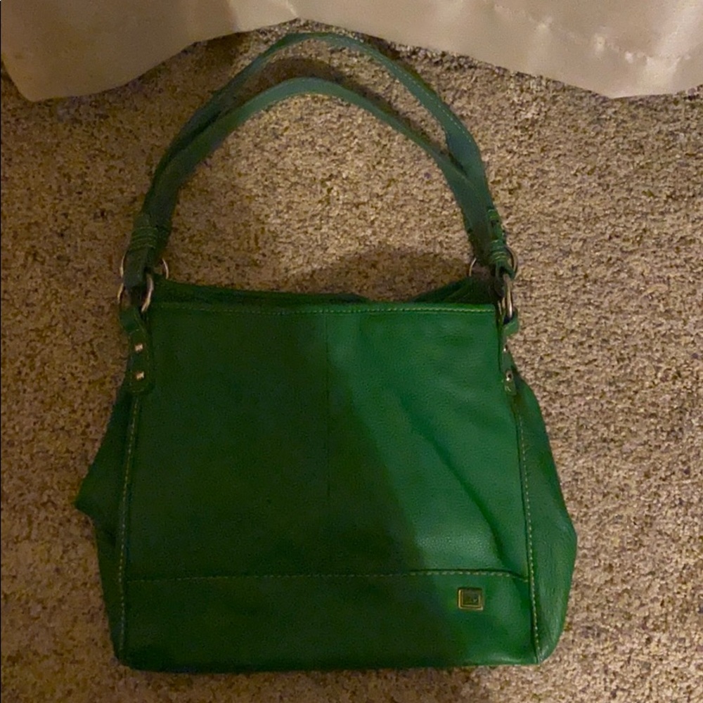 Leather shoulder bag